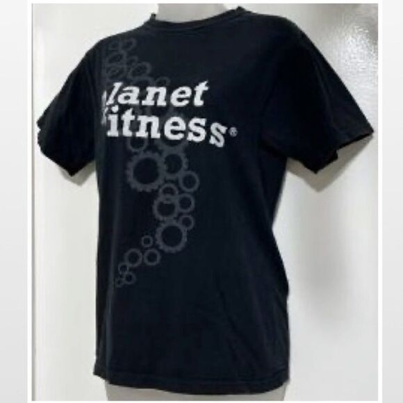 Small Black Gym Fitness T-shirt Top - Picture 4 of 10